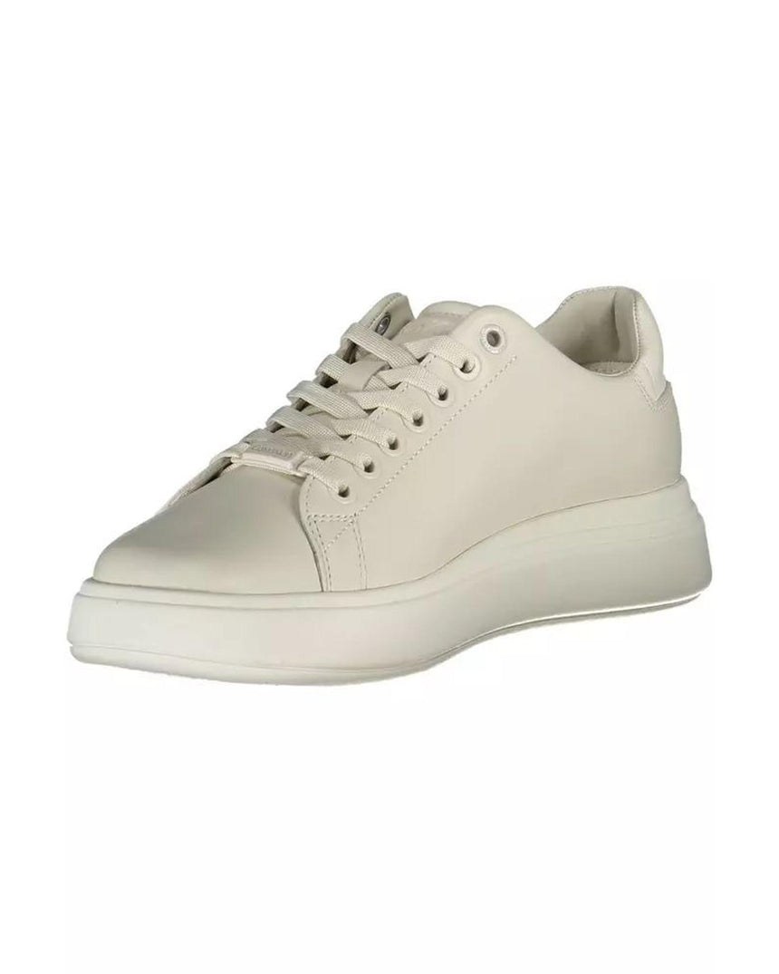 Calvin Klein Women's Beige Polyester Sneaker - 37 EU