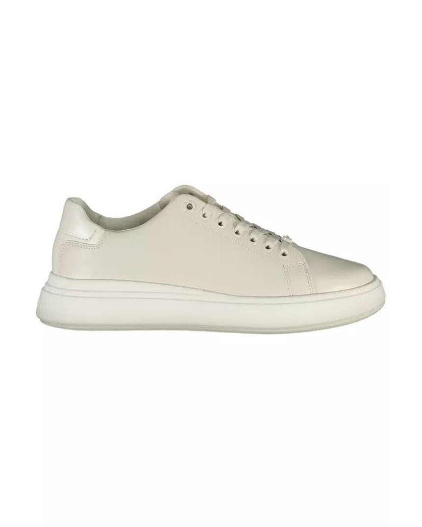 Calvin Klein Women's Beige Polyester Sneaker - 38 EU