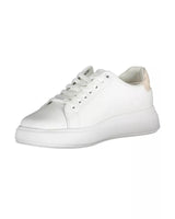 Calvin Klein Women's White Polyester Sneaker - 40 EU