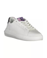 Calvin Klein Women's White Polyester Sneaker - 37 EU