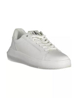 Calvin Klein Women's White Polyester Sneaker - 41 EU