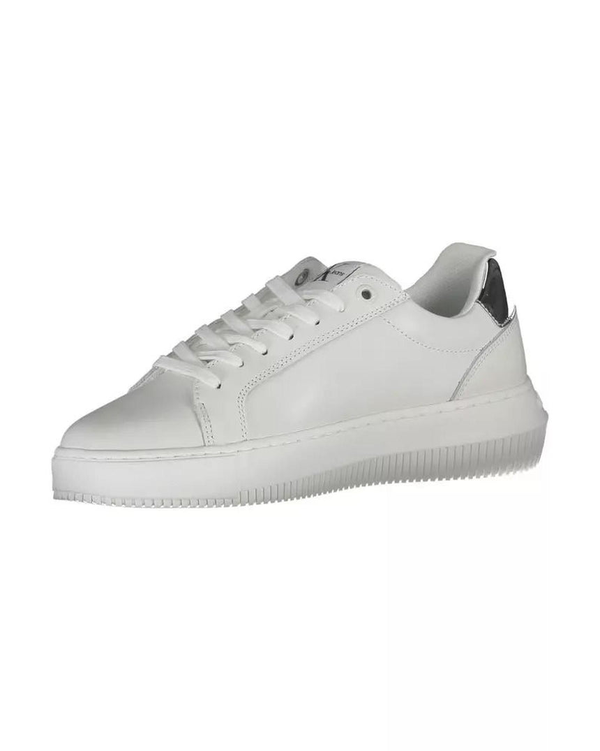 Calvin Klein Women's White Polyester Sneaker - 40 EU