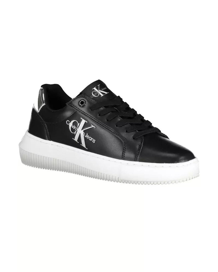 Calvin Klein Women's Black Polyester Sneaker - 36 EU