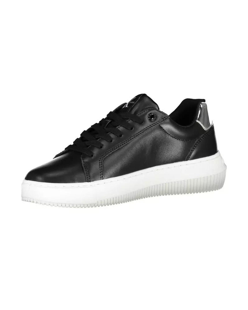 Calvin Klein Women's Black Polyester Sneaker - 36 EU