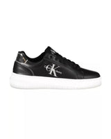 Calvin Klein Women's Black Polyester Sneaker - 38 EU