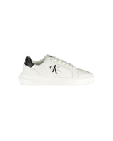 Calvin Klein Men's White Polyester Sneaker - 40 EU