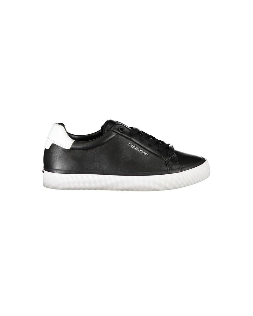 Calvin Klein Women's Black Polyester Sneaker - 40 EU