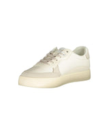 Calvin Klein Men's White Polyester Sneaker - 40 EU