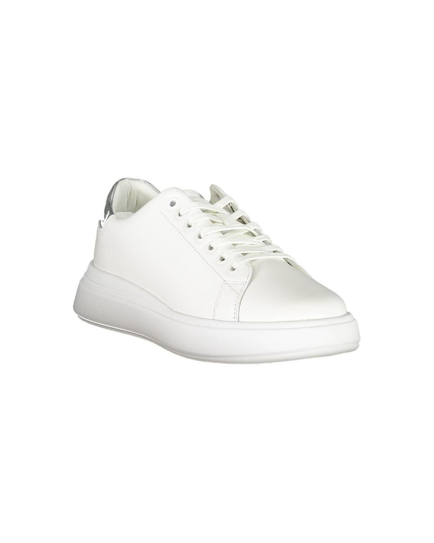 Calvin Klein Women's White Polyester Sneaker - 38 EU