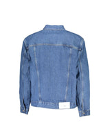 Calvin Klein Men's Blue Cotton Jacket - L