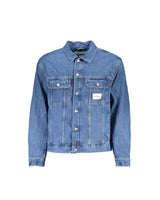 Calvin Klein Men's Blue Cotton Jacket - S