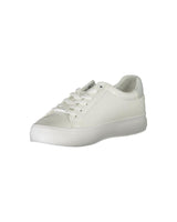 Calvin Klein Women's White Polyester Sneaker - 39 EU