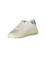 Calvin Klein Men's White Polyester Sneaker - 40 EU