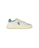 Calvin Klein Men's White Polyester Sneaker - 44 EU