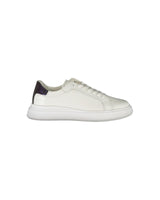 Calvin Klein Men's White Polyester Sneaker - 43 EU