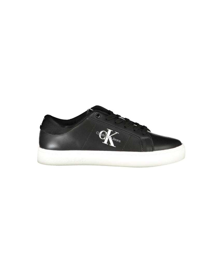 Calvin Klein Men's Black Polyester Sneaker - 45 EU