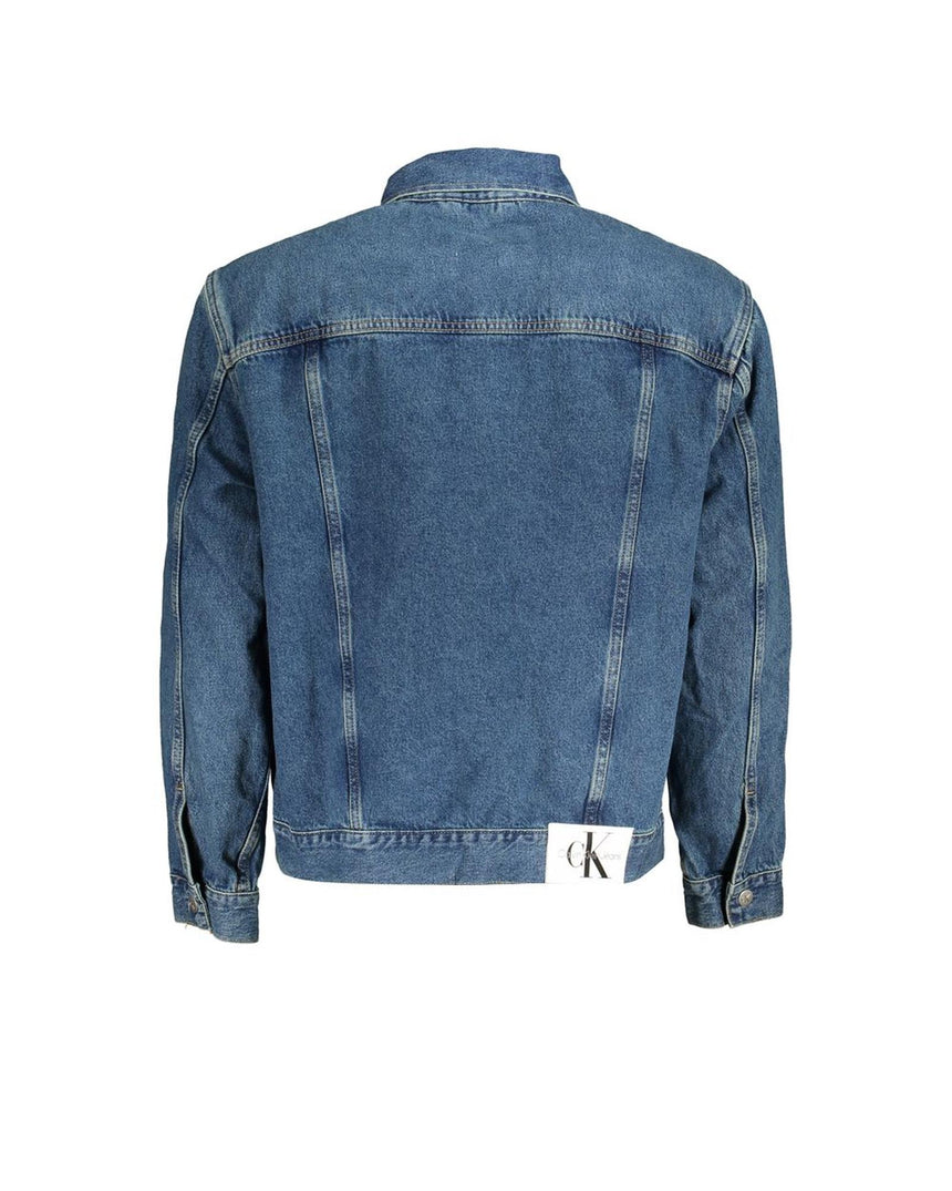 Calvin Klein Men's Blue Cotton Jacket - S