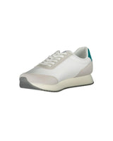 Calvin Klein Men's White Polyester Sneaker - 42 EU