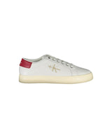 Calvin Klein Men's White Polyester Sneaker - 40 EU