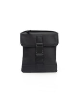 Logo Metal Snap Closure Bag with Internal Compartments and Front Pocket One Size Men