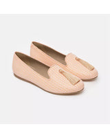 Silk Alba Loafers with Ovalina Detail and Cotton Tassel 38 EU Women