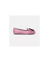 Pink Velvet Moccassins with Cotton Tassel and Rubber Sole 37 EU Women