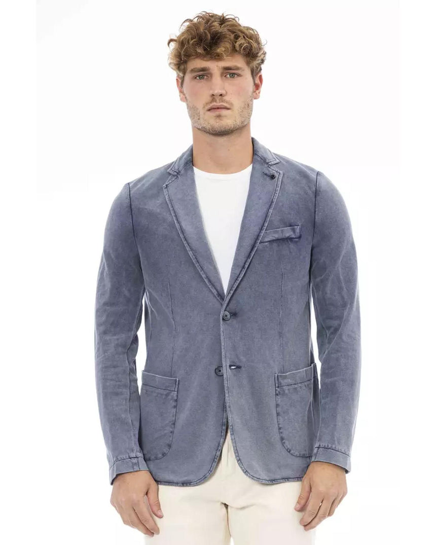 Button-Up Jacket with Front Pockets 52 IT Men