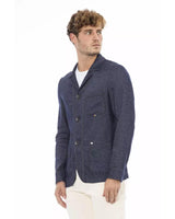 Fabric Jacket with Detachable Braces and Button Closure 52 IT Men