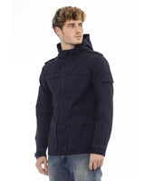 Convertible Hooded Jacket with Zip Closure and Front Pockets 48 IT Men