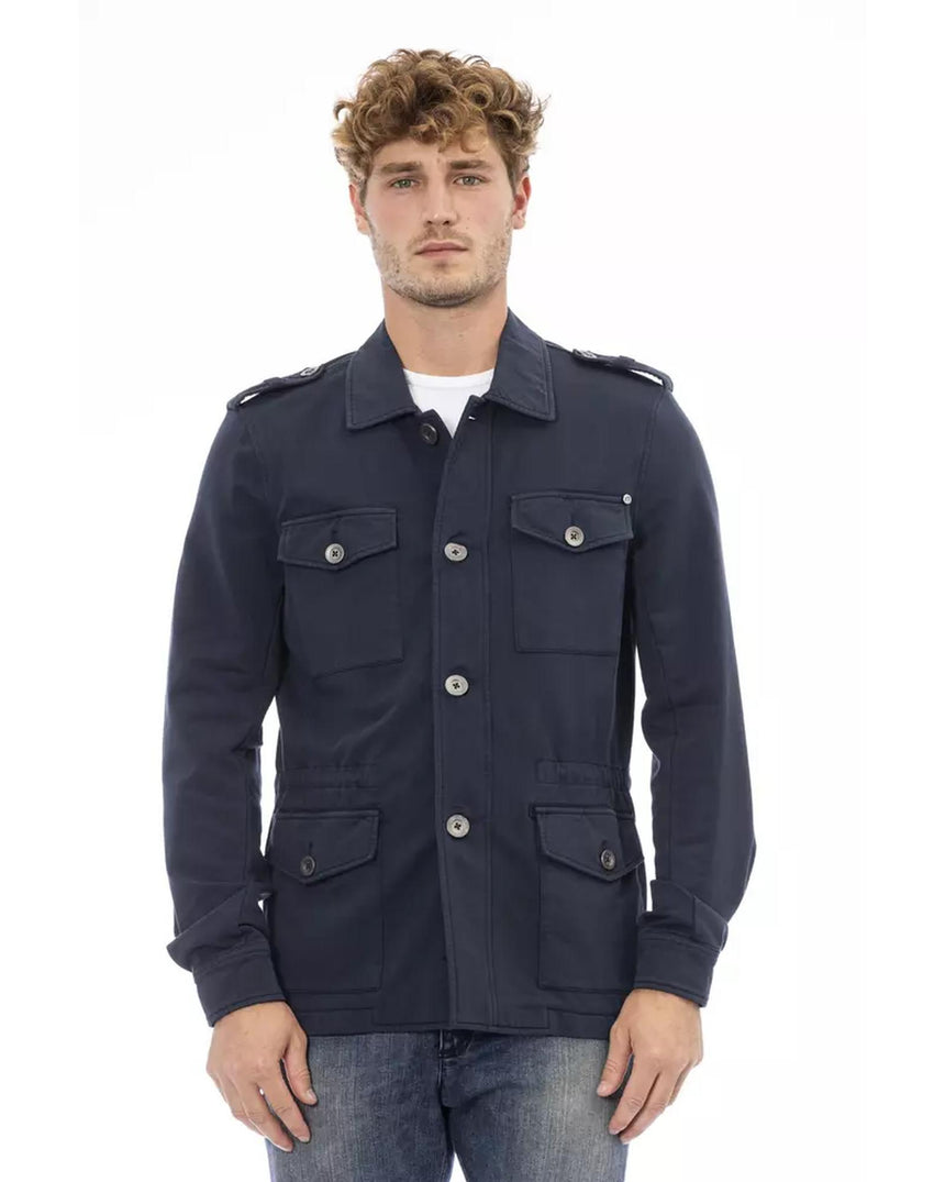 Classic Button Closure Jacket with Front Pockets 50 IT Men