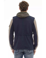 Convertible Zip-Up Hooded Jacket with Front Pockets 48 IT Men