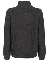 Acrylic Blend Sweater with Button Closure and Zip Up L Men