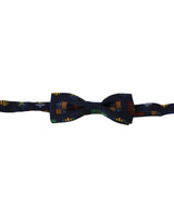 Dolce & Gabbana Exclusive Blue Flags Print Bow Tie One Size Men