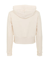 Beige Hoodie with Rhinestone Logo XS Women