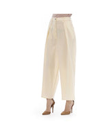 Jacob Cohen Women's Chic Beige Wool Blend Trousers - W27 US