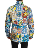 Dolce & Gabbana Robe Jacket with Majolica Pattern 48 IT Men