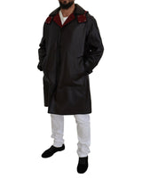 Hooded Parka Coat with Button Closure and Logo Details 44 IT Men