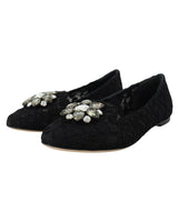 Dolce & Gabbana Elegant Vally Lace Flat Shoes 35 EU Women