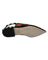 Dolce & Gabbana Slingbacks Flats with Multicolor Floral Print 36 EU Women