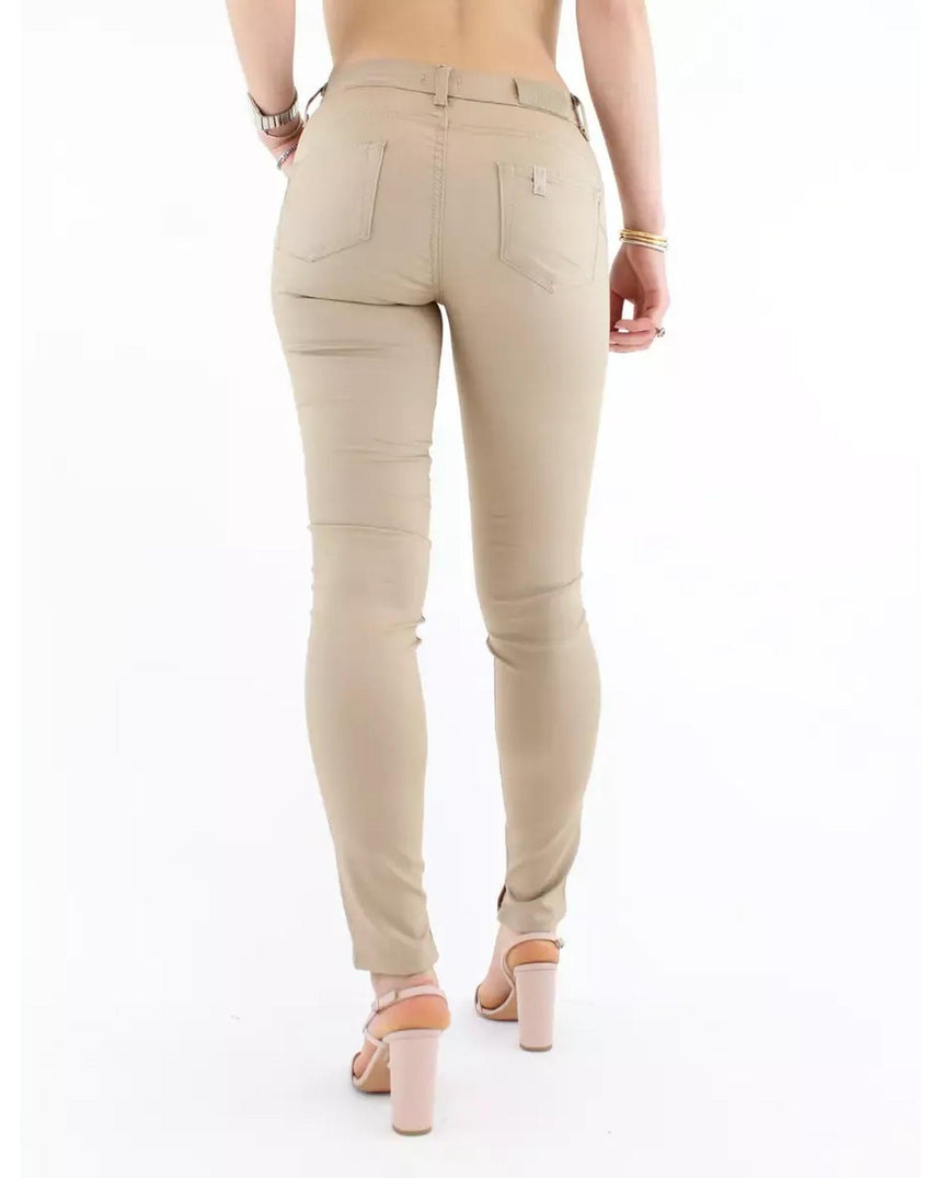 High Waist Stretch Cotton Denim Trousers W27 US Women