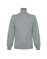 High Neck Grey Cashmere Sweatshirt 2XL Men