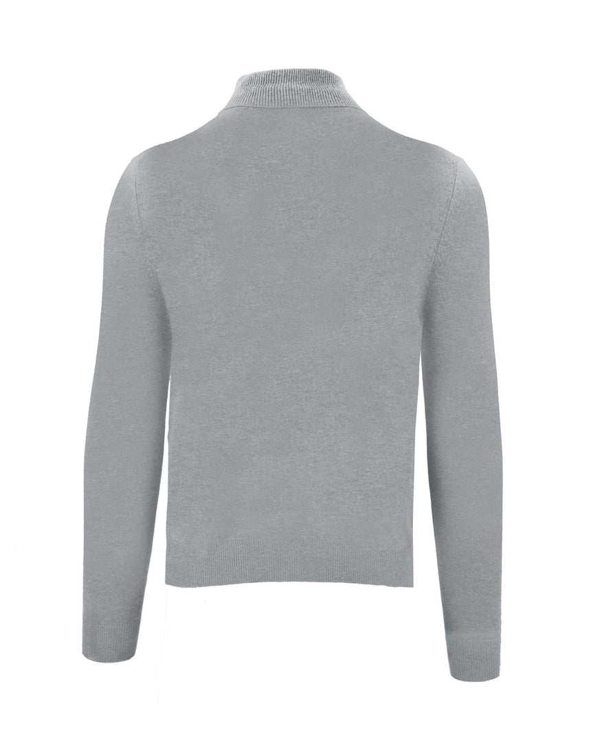 High Neck Grey Cashmere Sweatshirt 2XL Men