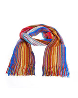 Geometric Pattern Fringed Scarf One Size Women