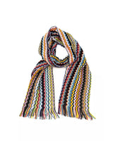 Fringed Geometric Fantasy Scarf One Size Women