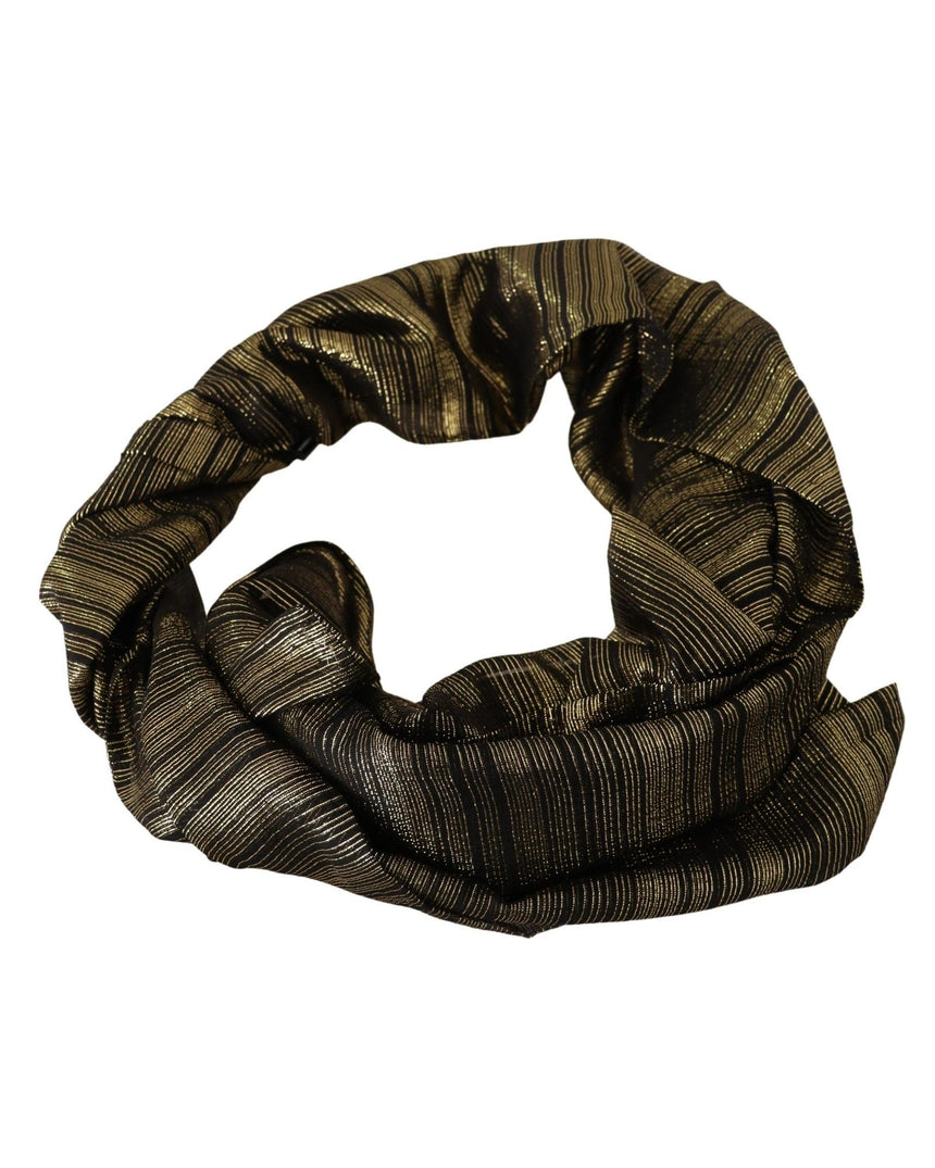 Metallic Silk Blend Womens Scarf One Size Women