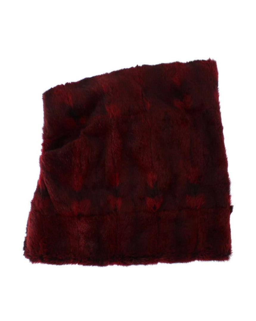 Dolce & Gabbana Exclusive Hamster Fur Hooded Scarf One Size Women