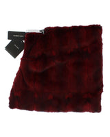 Dolce & Gabbana Exclusive Hamster Fur Hooded Scarf One Size Women