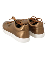 Fashion Casual Sneakers with Metallic Gold Finish 39 EU Men