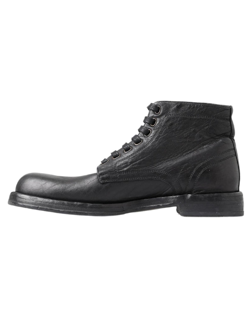 Dolce & Gabbana Mens Lace Up Boots 44 EU Men