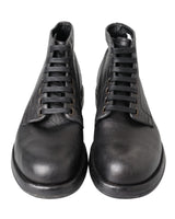 Dolce & Gabbana Mens Lace Up Boots 44 EU Men